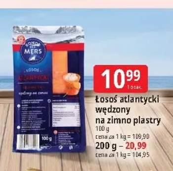 Łosoś atlantycki wędzony na zimno plastry Ronde des Mers