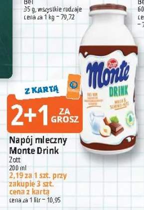 Napój mleczny Monte Drink Zott