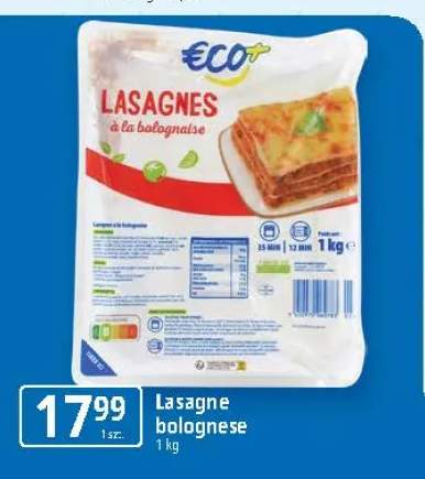Lasagne bolognese Eco+