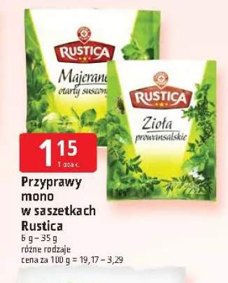 Majeranek otarty suszony Rustica +1 wariant