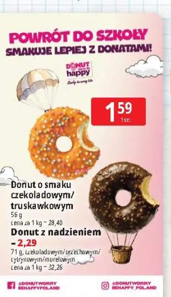 Donut o smaku czekoladowym Donut Happy +5 wariantów