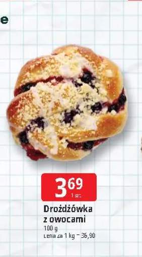 Drożdżówka z owocami