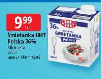 Śmietanka UHT polska Mlekovita 36%