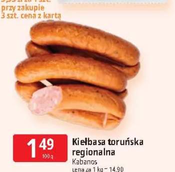 Kiełbasa toruńska regionalna Kabanos