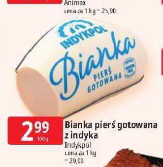 Pierś gotowana z indyka Bianka Indykpol