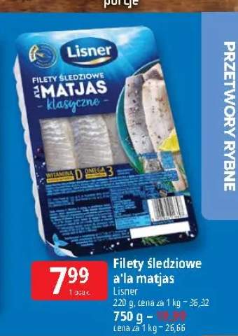 Filety śledziowe a'la matjas Lisner