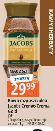 Kawa rozpuszczalna Jacobs Cronat Gold +1 wariant