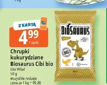 Chrupki kukurydziane Biosaurus Cibi bio