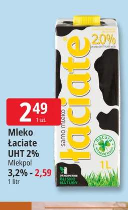 Mleko UHT Łaciate 2% +1 wariant