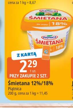 Śmietana Piątnica 12% +1 wariant