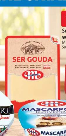 Ser gouda w plastrach Mlekovita