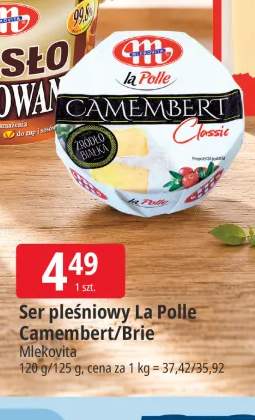 Ser pleśniowy La Polle Camembert Mlekovita +1 wariant
