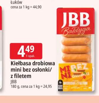 Kiełbasa drobiowa mini bez osłonki z filetem