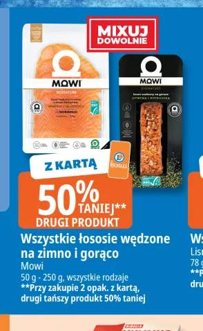 Łosoś wędzony na zimno o smaku klasycznym Mowi Signature +2 warianty