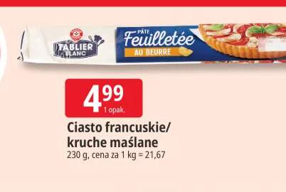 Ciasto francuskie Tablier Blanc +1 wariant