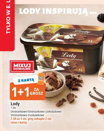Lody śmietankowe Eskiss +2 warianty