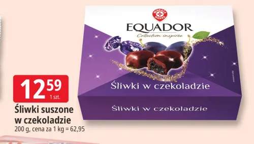 Śliwki suszone w czekoladzie Equador