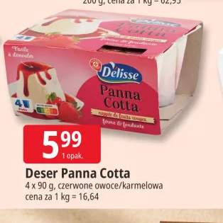 Deser Panna Cotta czerwone owoce Délisse +1 wariant