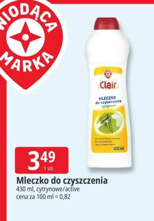 Mleczko do czyszczenia cytrynowe Clair +1 wariant