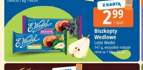 Biszkopty Wedlowe poziomkowe E.Wedel +1 wariant