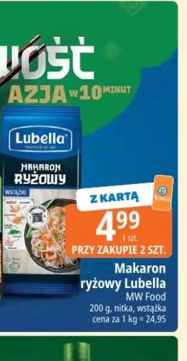 Makaron ryżowy nitka Lubella +1 wariant