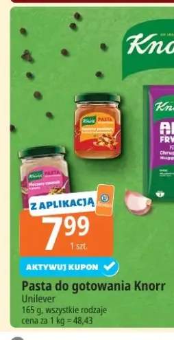 Pasta do gotowania pieczony czosnek Knorr +1 wariant