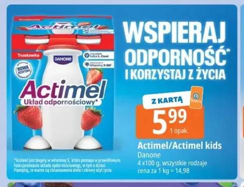 Actimel Danone 4-pak +1 wariant