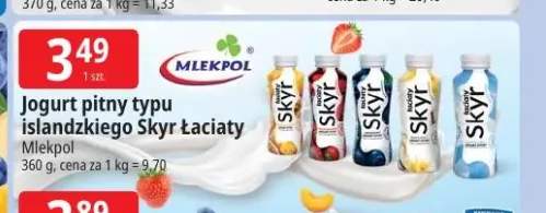 Jogurt pitny typu islandzkiego Skyr Łaciate Mlekpol