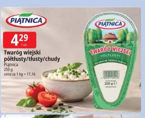 Twaróg wiejski półtłusty Piątnica +2 warianty
