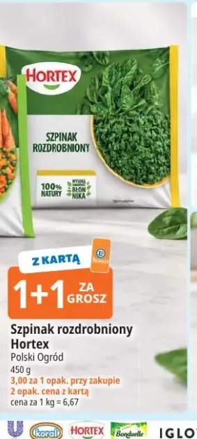 Szpinak rozdrobniony Hortex