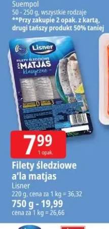 Filety śledziowe a'la matjas Lisner 220 g +1 wariant