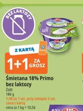 Śmietana Primo bez laktozy Zott 18%