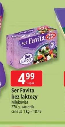 Ser Favita bez laktozy Mlekovita