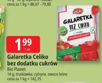 Galaretka Celiko bez dodatku cukrów truskawka +2 warianty