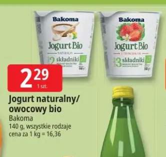 Jogurt naturalny bio Bakoma +1 wariant