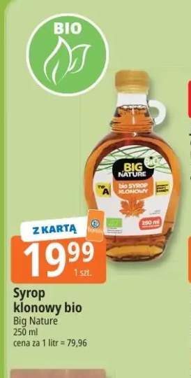 Syrop klonowy bio Big Nature