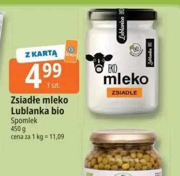 Zsiadłe mleko Lublanka bio Spomlek