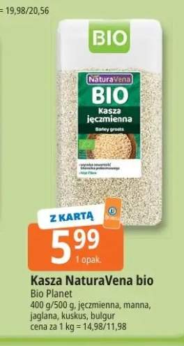 Kasza jęczmienna NaturaVena bio +4 warianty