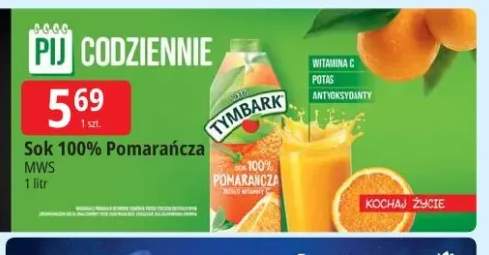 Sok pomarańcza Tymbark 100%