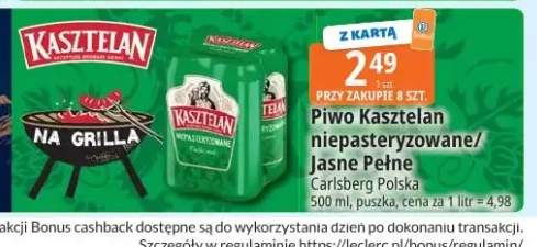 Piwo Kasztelan niepasteryzowane +1 wariant