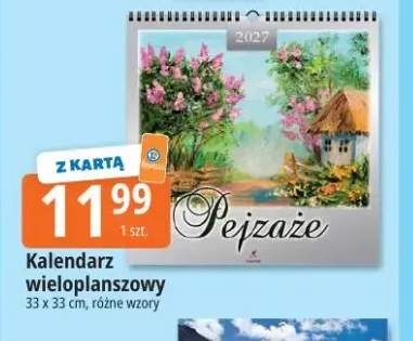 Kalendarz wieloplanszowy 33x33 cm Artsezon