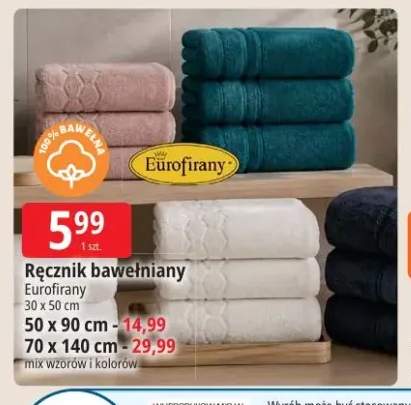 Ręcznik bawełniany Eurofirany 50x90 cm +2 warianty