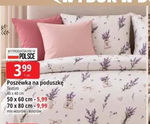 Poszewka na poduszkę Textim 40x40 cm +2 warianty