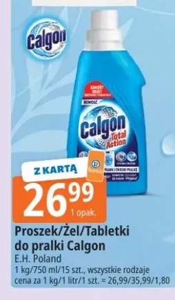 Proszek/Żel/Tabletki do pralki Calgon