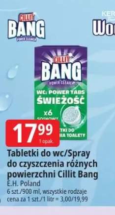 Tabletki do wc/Spray do czyszczenia różnych powierzchni Cillit Bang