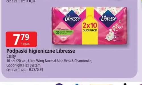 Podpaski higieniczne Ultra Wing Normal Aloe Vera & Chamomile Libresse +1 wariant