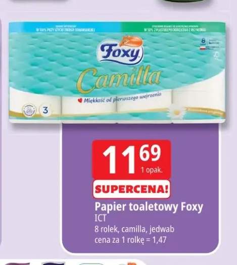 Papier toaletowy Foxy Camilla 8-pak +1 wariant