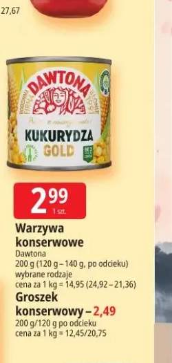 Groszek konserwowy Dawtona +1 wariant