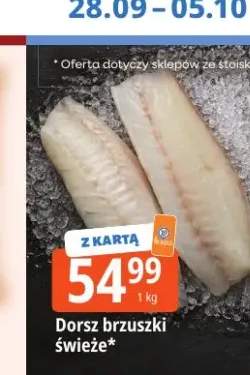 Dorsz brzuszki świeże