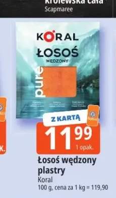 Łosoś wędzony plastry